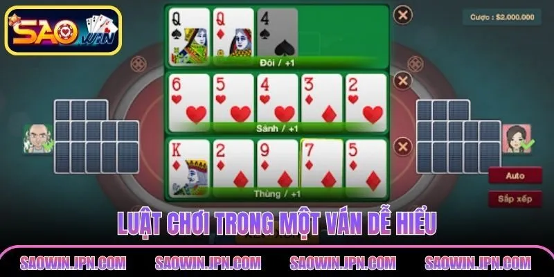 Mậu Binh SAOWIN – Xếp Bài Thông Minh Kiếm Thưởng Đỉnh Luật chơi trong một ván dễ hiểu